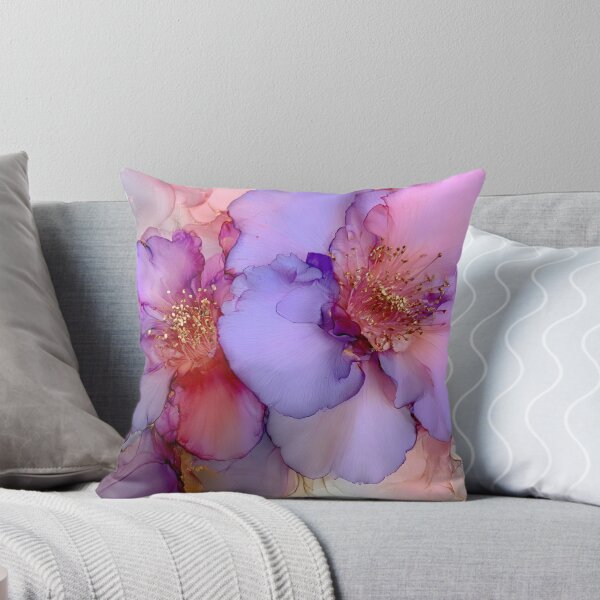 Item preview, Colorful alcohol ink flowers designed and sold by dcrc.