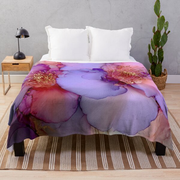 Item preview, Colorful alcohol ink flowers designed and sold by dcrc.