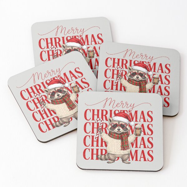 Item preview, Raccoon Merry Christmas For Raccoon Lover designed and sold by MalwasBasket.