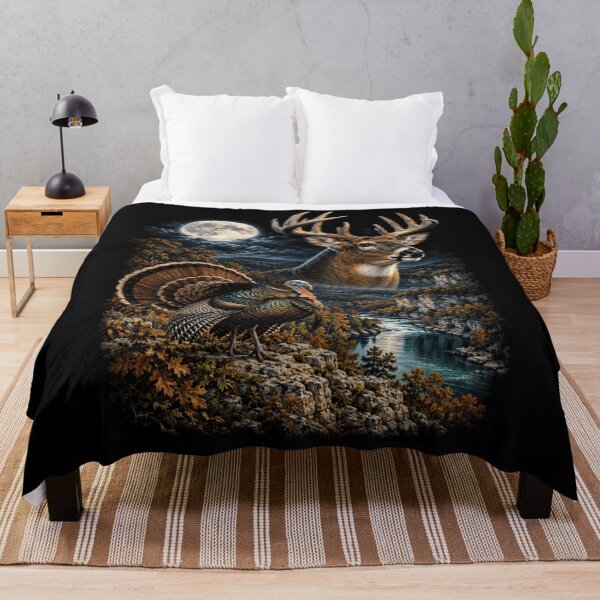 Item preview, Missouri Wildlife White-Tailed Deer Turkey Nature Art designed and sold by AlexBestDeals.