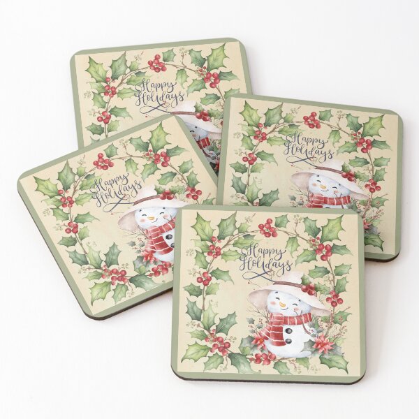 Item preview, Vintage Holly Berry Christmas Stamp Frame designed and sold by danaJG.