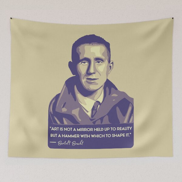 Item preview, Bertolt Brecht Portrait and Quote designed and sold by Unhinged Heather.