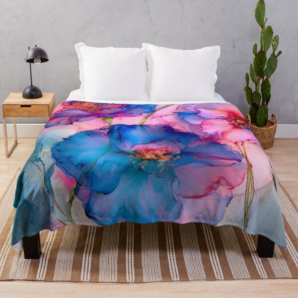 Item preview, Colorful alcohol ink flowers designed and sold by dcrc.