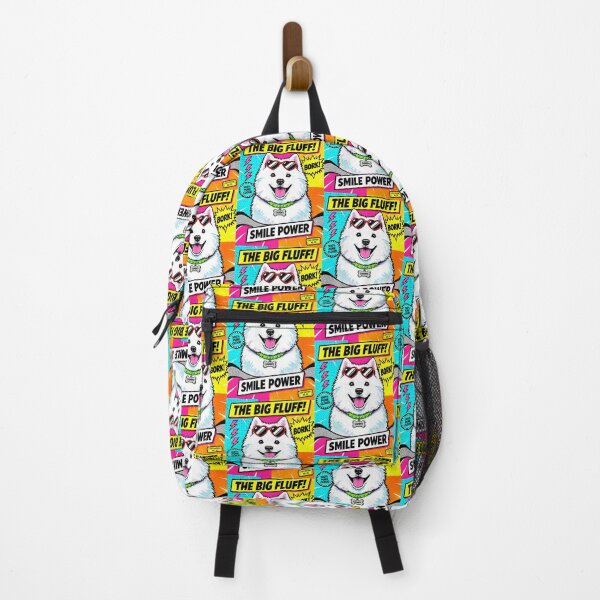 Item preview, Big Fluff Smile Power – Funny Samoyed Pop Art designed and sold by TheresaNicole.