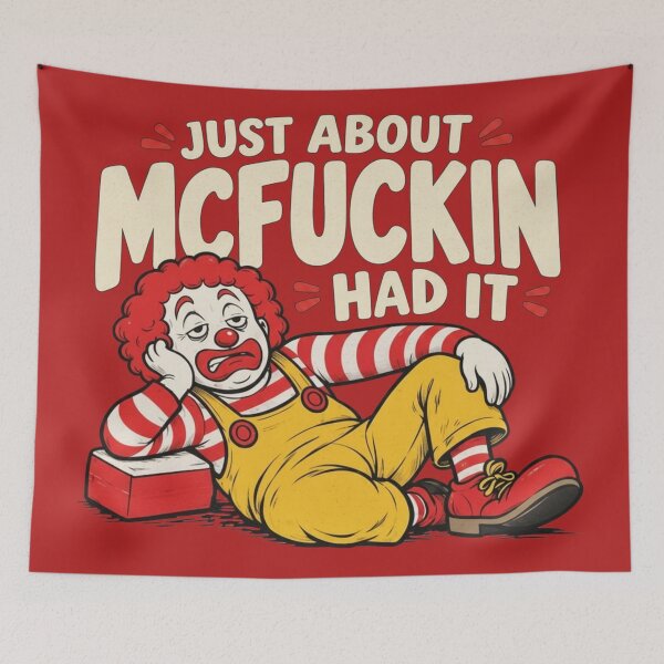 Item preview, Just About Had It Tired Clown Funny,funny clown,retro clown, designed and sold by Djikou.