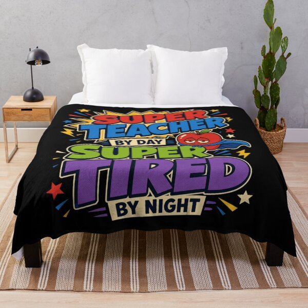 Item preview, Super Teacher By Day Super Tired By Night Funny Teacher Life designed and sold by AlexBestDeals.