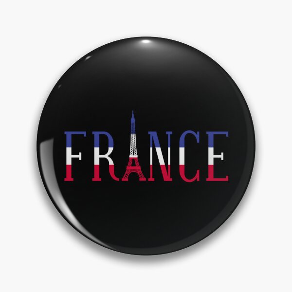 Item preview, France - Blue White Red French Typography designed and sold by CraftyUniverse.