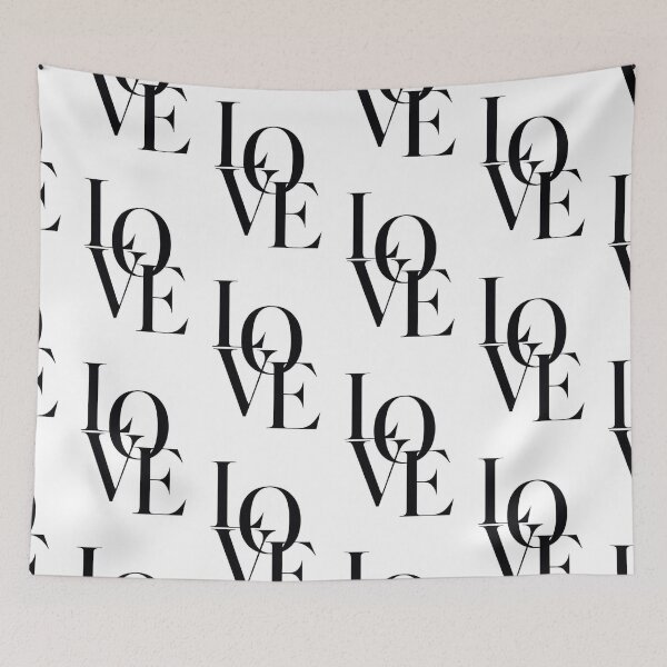 Item preview, Elegant LOVE Typography Black Minimalist Design designed and sold by cezzarie.
