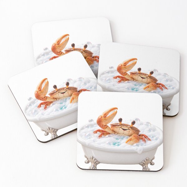 Item preview, Cheerful Fiddler Crab Bathtub designed and sold by Sillytoe.