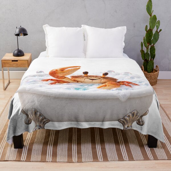 Item preview, Cheerful Fiddler Crab Bathtub designed and sold by Sillytoe.