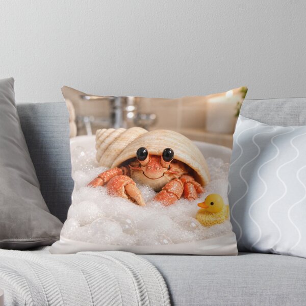 Item preview, Cozy Hermit Crab Bubble Bath with Duck designed and sold by Sillytoe.