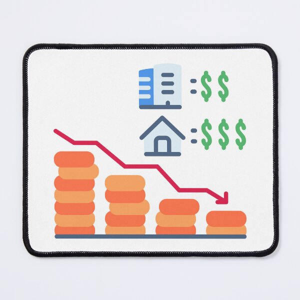 Item preview, Sales Decline - Property Market Decrease Sticker for Market Changes designed and sold by Tr Creative Design.