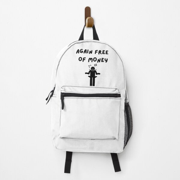 Item preview, Again Free of Money - Funny Broke Life Quote designed and sold by CraftyUniverse.