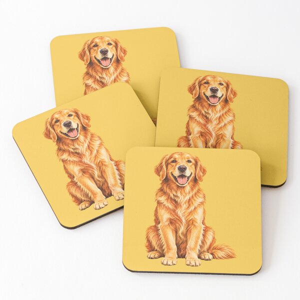 Item preview, Golden Retriever Vintage Style Dog Illustration designed and sold by Pet Grow Co.