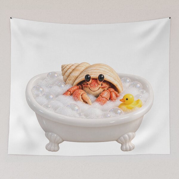 Item preview, Pampered Hermit Crab Bathtub designed and sold by Sillytoe.