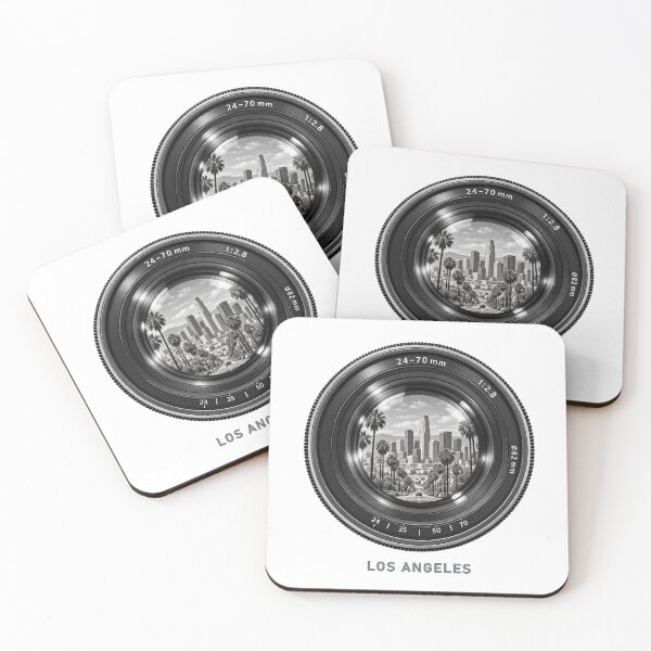 Item preview, Los Angeles Black and White Zoom Lens Reflection designed and sold by Numerous-Niches.