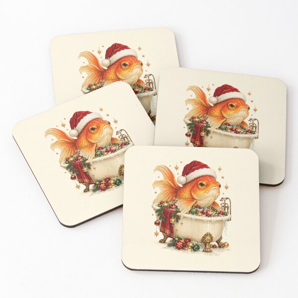 Item preview, Christmas Goldfish Spa – Festive Bath Time designed and sold by MetaModel Editions.