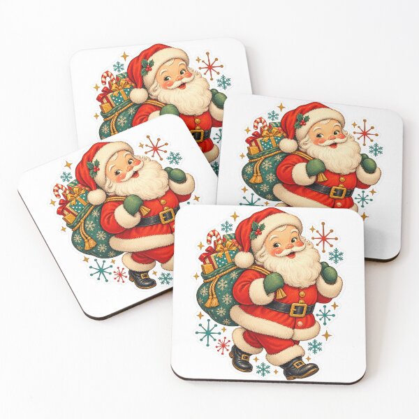 Item preview, Cozy Vintage Santa Claus Christmas Stickers designed and sold by RDcollections.