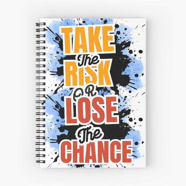 Item preview, Take The Risk Or Lose The Chance - Bold Motivational Typography Design designed and sold by PositiveEcho.