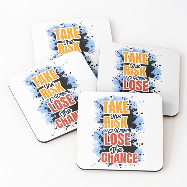 Item preview, Take The Risk Or Lose The Chance - Bold Motivational Typography Design designed and sold by PositiveEcho.
