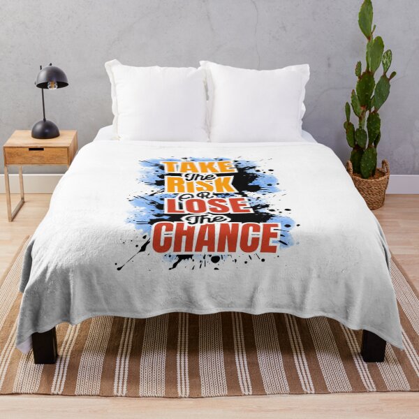 Item preview, Take The Risk Or Lose The Chance - Bold Motivational Typography Design designed and sold by PositiveEcho.