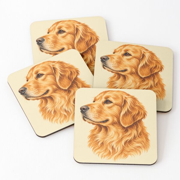 Item preview, Golden Retriever Vintage Style Dog Illustration designed and sold by Pet Grow Co.