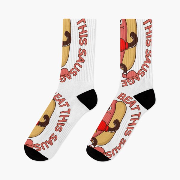 Item preview, Beat This Sausage - Funny Boxing Sausage Pun designed and sold by CraftyUniverse.