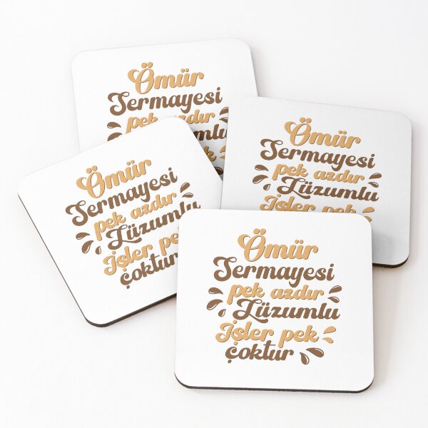 Item preview, Omur Sermayesi Retro Turkish Quote Poster designed and sold by aymiracraft.
