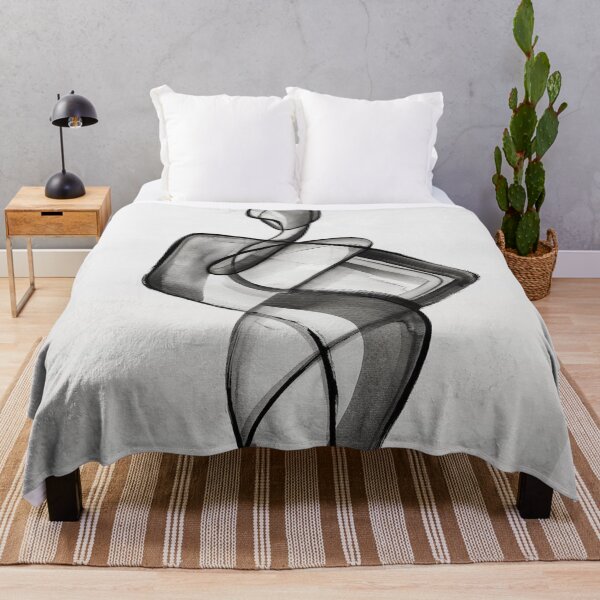 Item preview, Abstract Woman Line Art Black and White Minimalist Figure designed and sold by cezzarie.