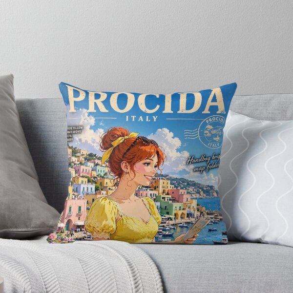 Item preview, Italy — Procida — A Colorful Morning by the Harbor designed and sold by DibujandoPorfa.