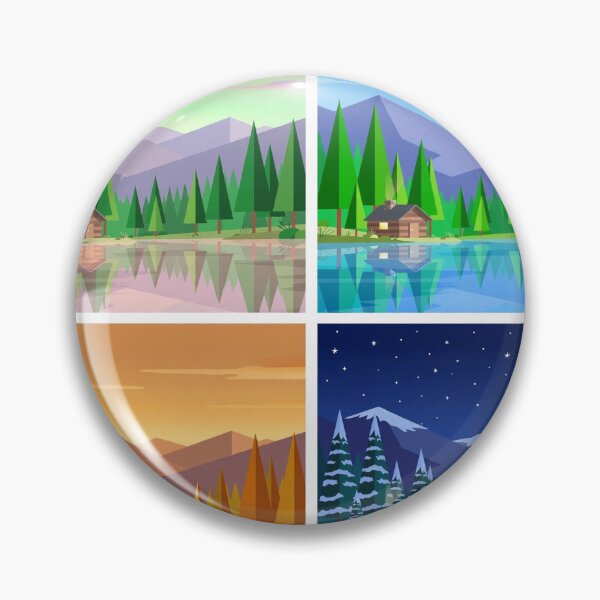 Item preview, Evergreen Lake Cabin Four Seasons designed and sold by Daniel Haddad.
