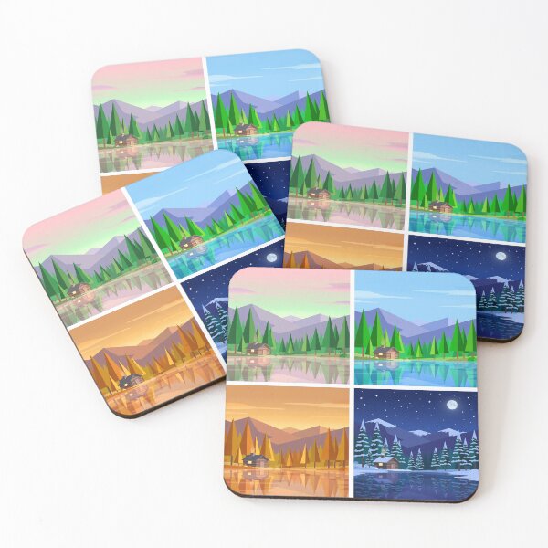 Item preview, Evergreen Lake Cabin Four Seasons designed and sold by Daniel Haddad.