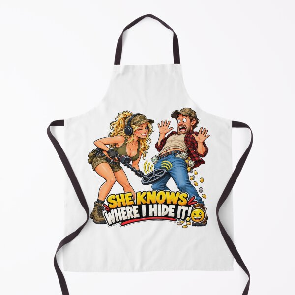 Item preview, Funny Metal Detecting Couple – She Knows Where I Hide It designed and sold by AndrewYoko.