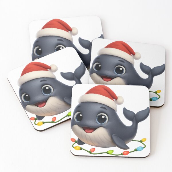 Item preview, Playful Sperm Whale Christmas designed and sold by Sillytoe.