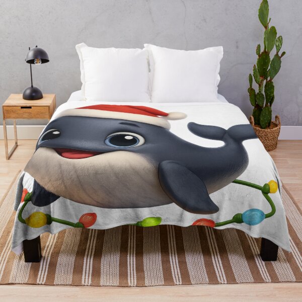 Item preview, Playful Sperm Whale Christmas designed and sold by Sillytoe.