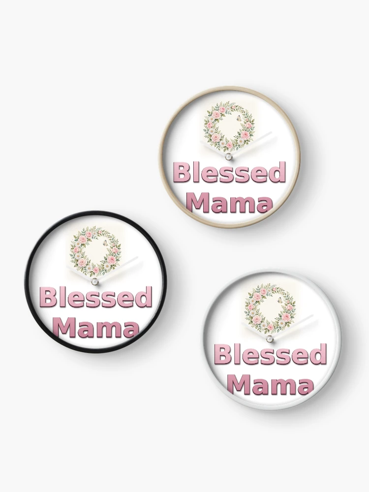 Thumbnail 3 of 4, Clock, Blessed Mama designed and sold by DatguyDan.