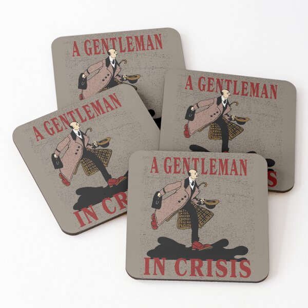 Item preview, A Gentleman in Crisis – Vintage Absurd Humor Illustration designed and sold by photossmirnov.