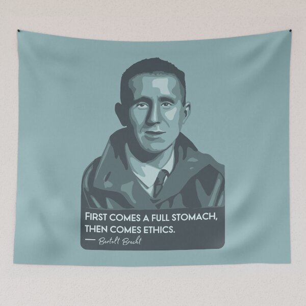 Item preview, Bertolt Brecht Portrait and Quote designed and sold by Unhinged Heather.