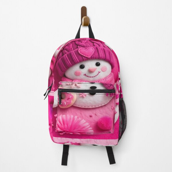 Item preview, Cute Pink Felt Snowman Seamless Pattern designed and sold by One City Two Children Studio.