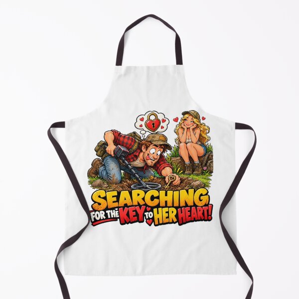 Item preview, Funny Metal Detecting Love – Searching for the Key to Her Heart designed and sold by AndrewYoko.