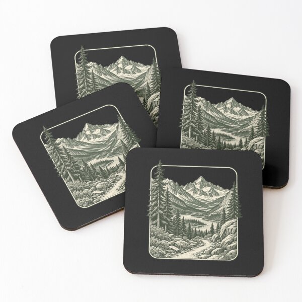Item preview, Hiking - Mountain Valley Escape designed and sold by Good Mood Foundry.