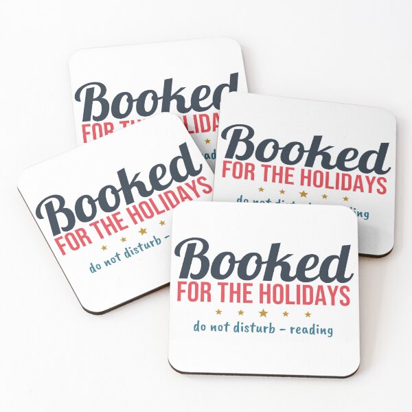 Item preview, Bookish Christmas Booked for the Holidays Book Lover designed and sold by harshu77.