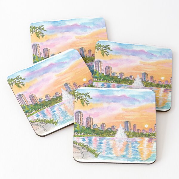 Item preview, Lake Eola Reflections Beneath the Downtown Orlando Skyline designed and sold by artshop77.