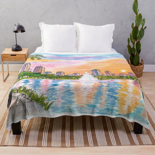 Item preview, Lake Eola Reflections Beneath the Downtown Orlando Skyline designed and sold by artshop77.