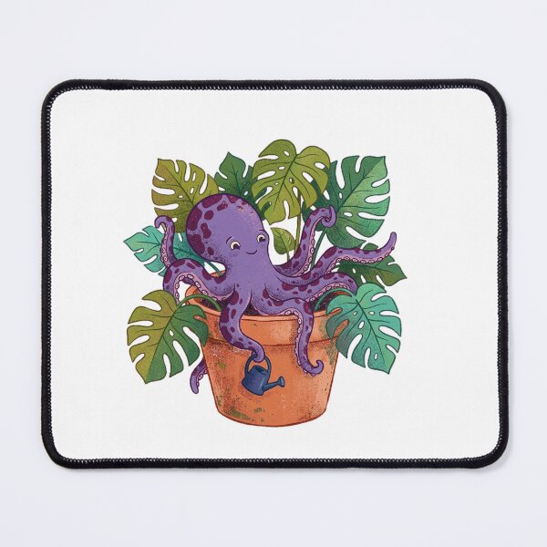 Item preview, Purple Octopus in a Terracotta Pot designed and sold by DariaDoodleArt.