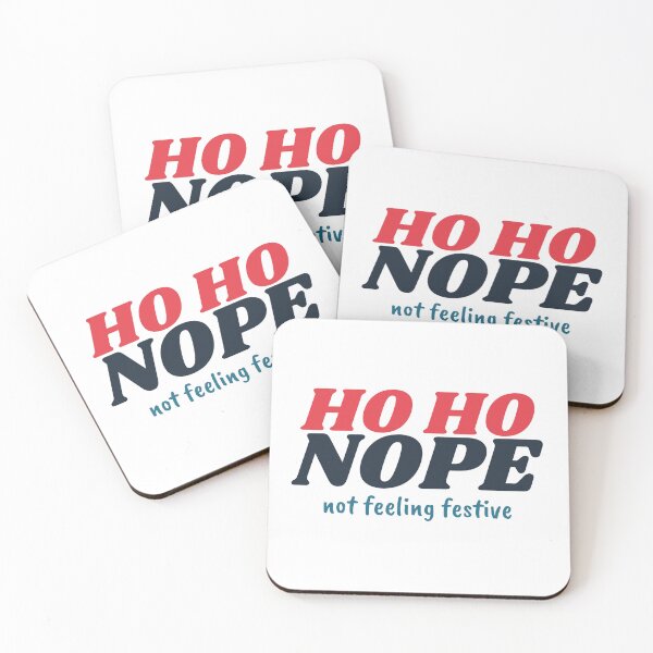 Item preview, Grumpy Christmas Ho Ho Nope Funny Sarcastic designed and sold by harshu77.