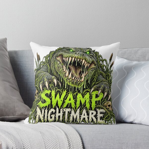 Item preview, Swamp Nightmare Crocodile Monster – Creepy Horror Creature Design designed and sold by Atlant11.