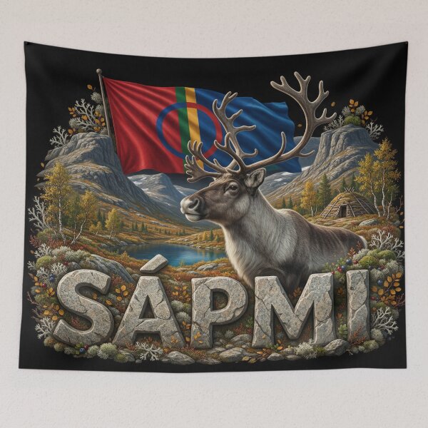 Item preview, Sápmi Heritage – Reindeer & Arctic Highlands designed and sold by FlagX.