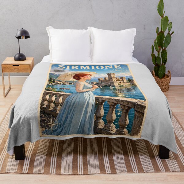 Item preview, Italy — Sirmione — A Castle Reflected in the Lake designed and sold by DibujandoPorfa.
