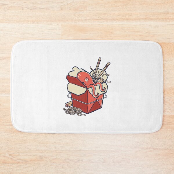 Item preview, Takeout Box Octopus with Chopsticks designed and sold by DariaDoodleArt.
